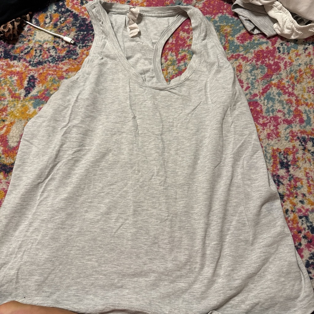 Lululemon Athletica Light Gray Women's Tank Top